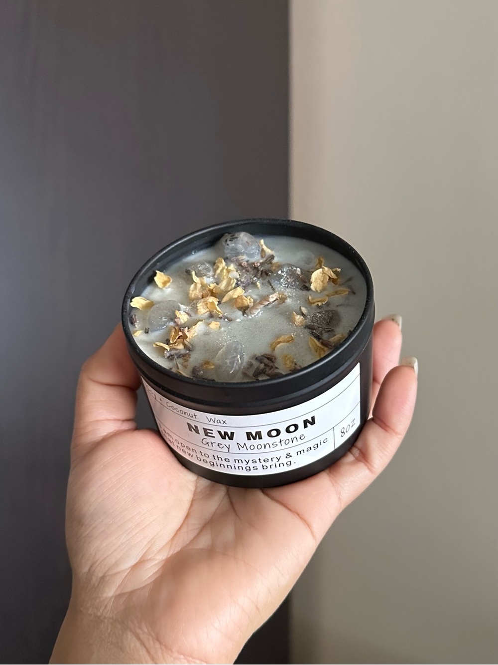 New Moon Handmade Energy Soy Candle